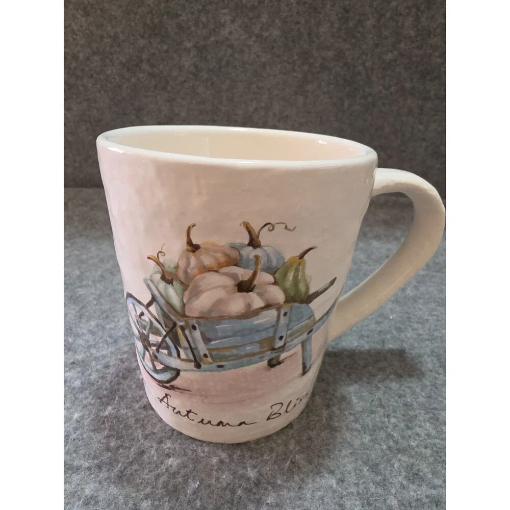 Pier One Autumn Bliss Mugs, Lit Of 10. Fall, Cozy, Cottage Core, Farmhouse. READ